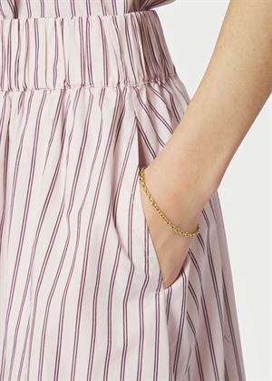 Yara long double stripe skirt Rose Neo Noir 